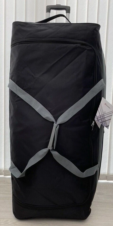 XXXL Extra Large Travel Luggage Wheeled Trolley Holdall Suitcase Duffel Bag Fold - Image 3 of 4