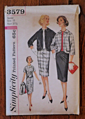 Vintage Simplicity Pattern 3579 Junior Size 11 Bust 31 1/2 Uncut