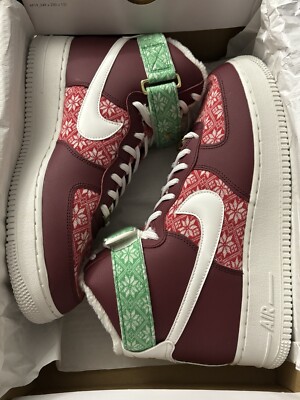Size 9 - Nike Air Force 1 High Christmas Sweater
