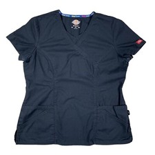 Dickies Stretch Nurse Black Scrubs Size Medium