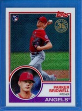 2018 Topps Silver Pack Series 1 Chrome Mojo 1983 Design #50 Parker Bridwell RC