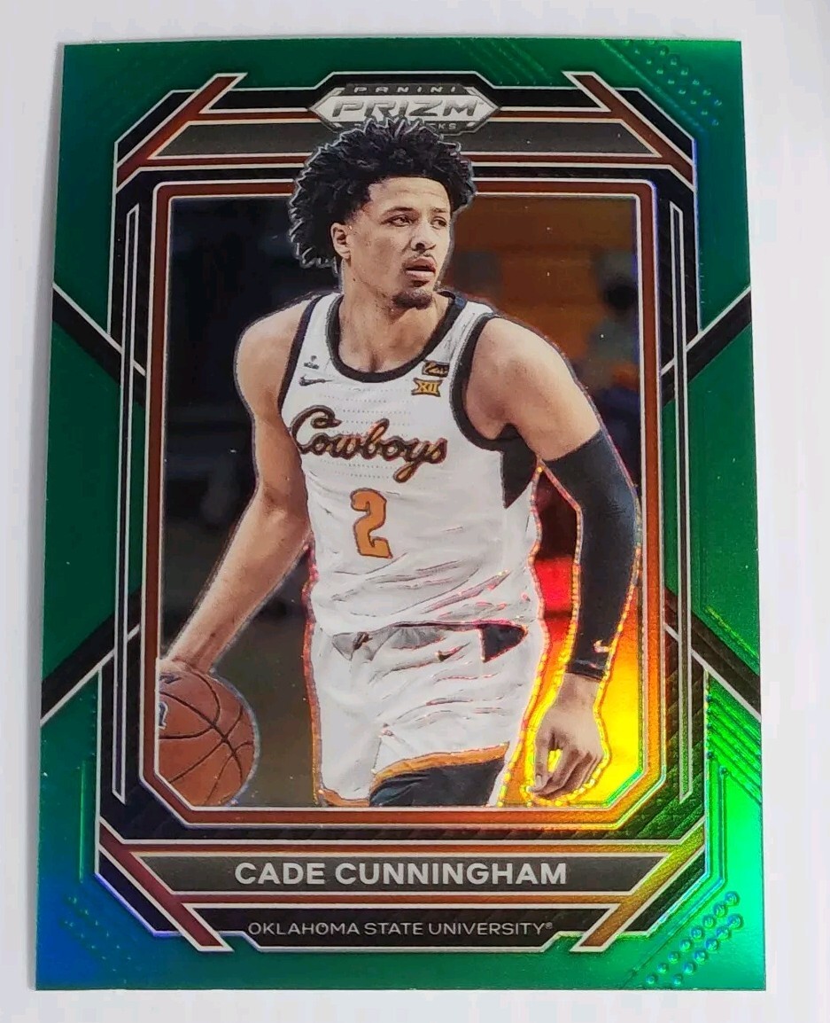 2023-24 Panini Prizm Draft Picks - Green Prizm #65 Cade Cunningham