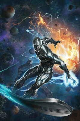 Marvel Legends SOLD OUT OBSIDIAN SILVER SURFER The FALLEN COSMIC
