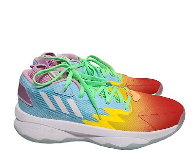 Adidas Dame 8 HQ1272 Mens Size 12 Rainbow Basketball Shoes