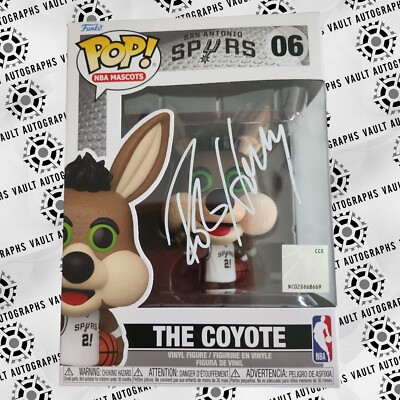 Robert Horry Signed Funko Pop Nba Mascots  The Coyote #06 Spurs Beckett COA 