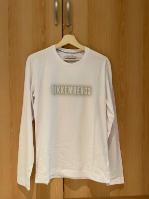 Bikkembergs White Long Sleeve SIZE S 