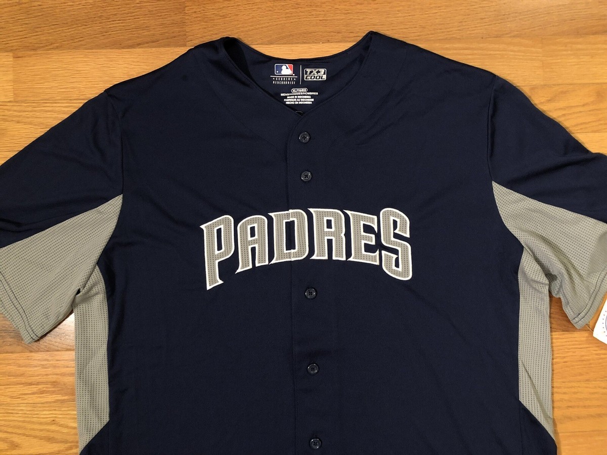 New XL San Diego Padres Baseball Men's Jersey TX3 Cool MLB Genuine