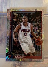 2025-26 Topps Basketball Tyrese Maxey #21 Sandglitter Parallel 76ers all star