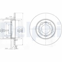 2X Bremsscheibe Delphi BG3738 FüR Audi VW A3 8L1 Octavia 1J1 Golf 8N9 Bora 8N3 1