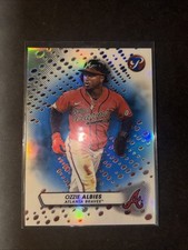 2023 Topps Pristine Ozzie Albies Braves: Blue Refractor /75