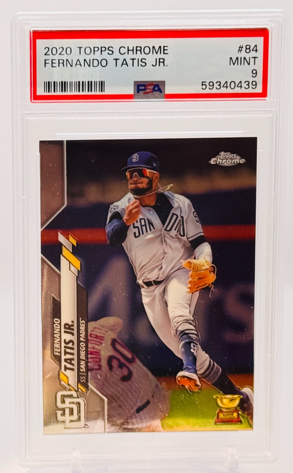2020 Topps Chrome Fernando Tatis Jr. Padres #84 PSA 9