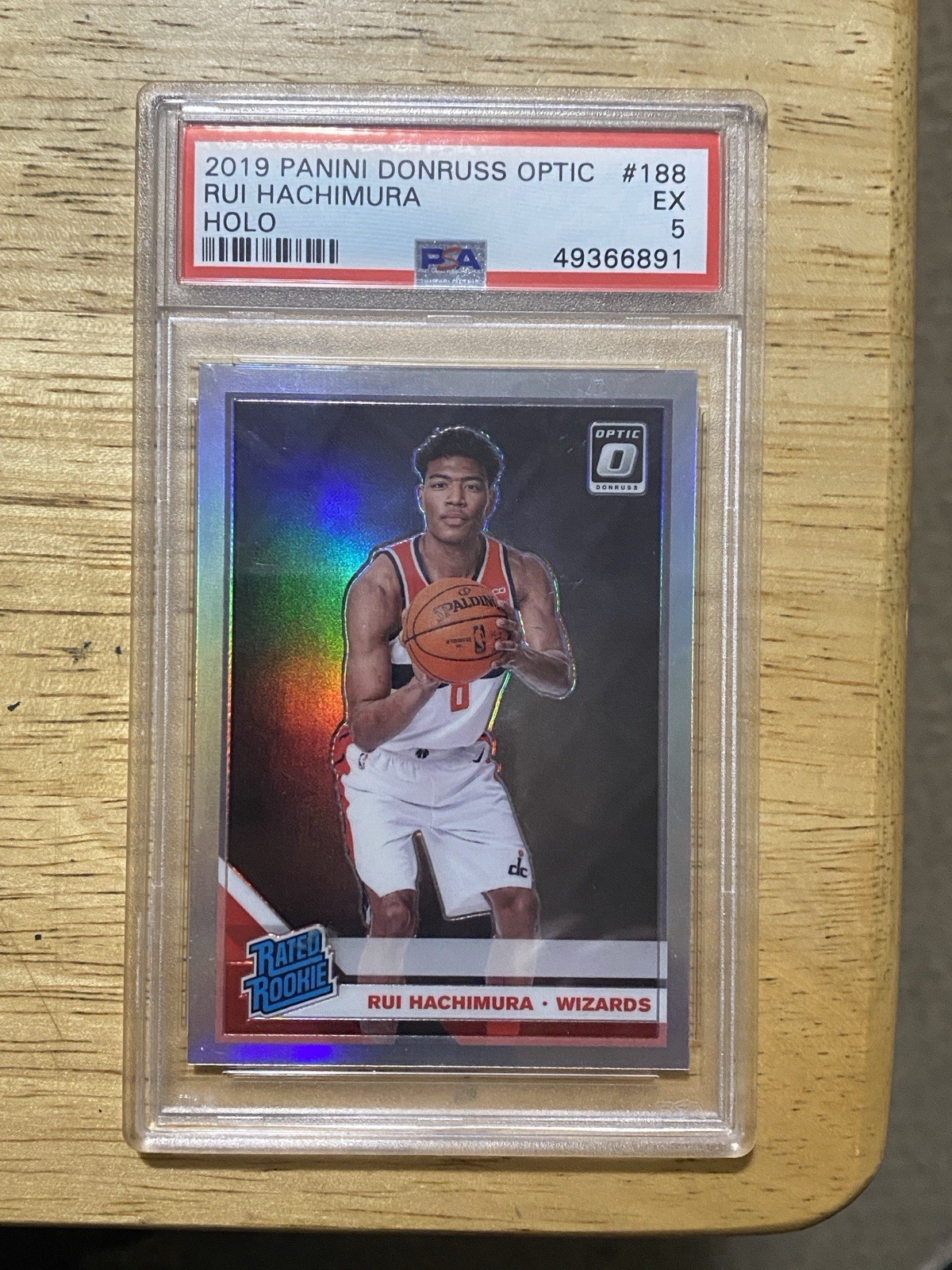 Rui Hachimura 2019-20 Panini Donruss Optic RC HOLO #188 EX 5