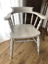 Captains Chair Heavy / Solid Farrow And ball Upscaled .. Beach/ Oak ? Quality.