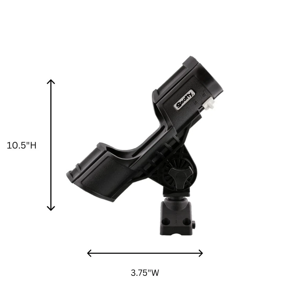 Scotty 400-BK Orca Rod Holder with 241L Side Deck Mount, Black, Small - Image 3 of 4