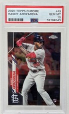 2020 Topps Chrome RANDY AROZARENA Rookie Card PSA 10 Gem Mint