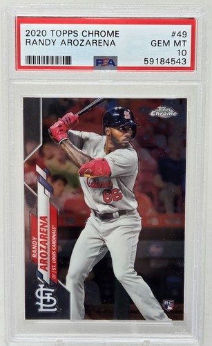 2020 Topps Chrome RANDY AROZARENA Rookie Card PSA 10 Gem Mint