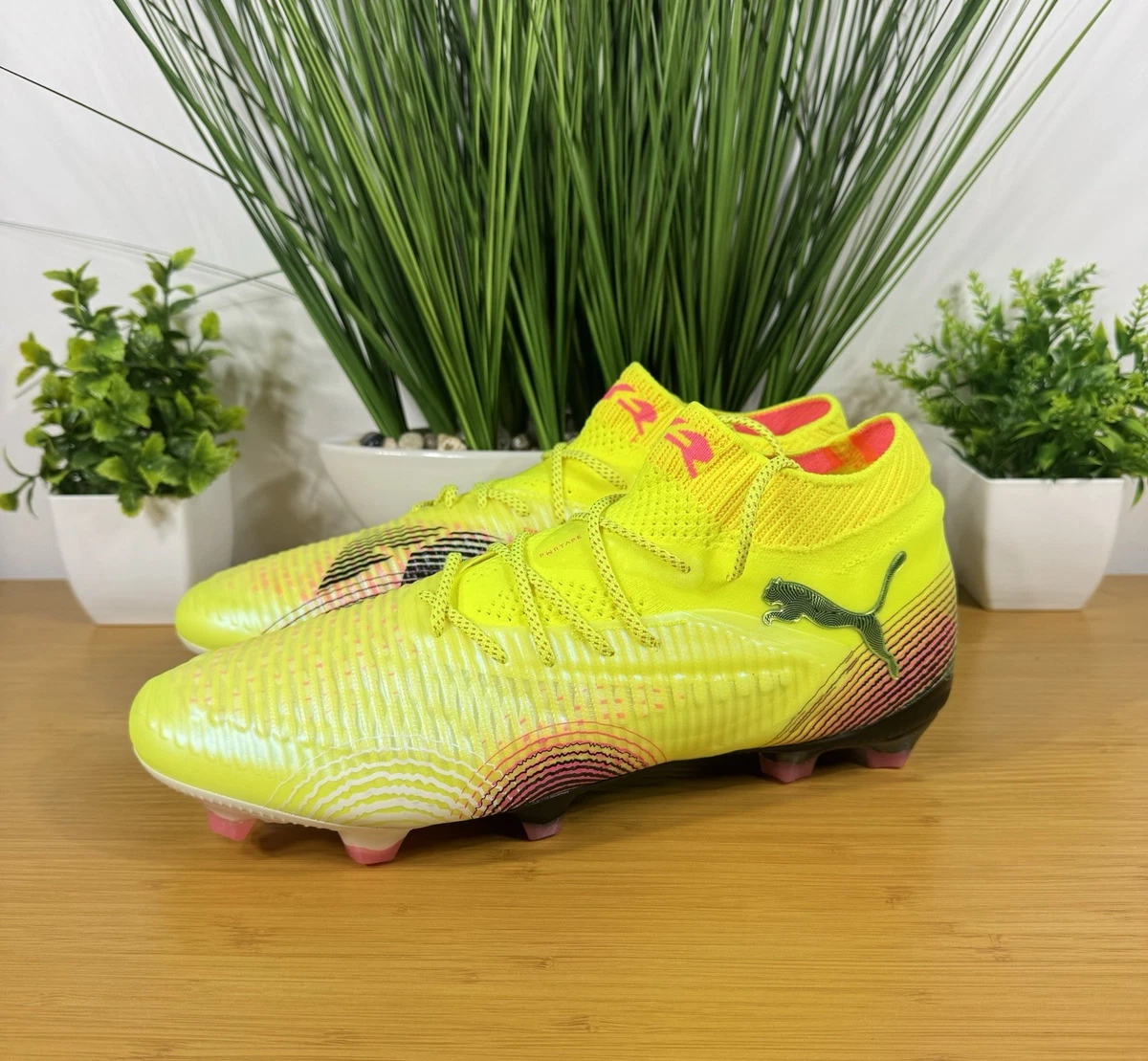 Men\'s Puma Future Pro FG/AG 107171-03 Neon Yellow Soccer Cleats Shoes Size 8.5 Amazon.com | PUMA Future Pro FG/AG Fast Yellow/Puma Black  main image 4