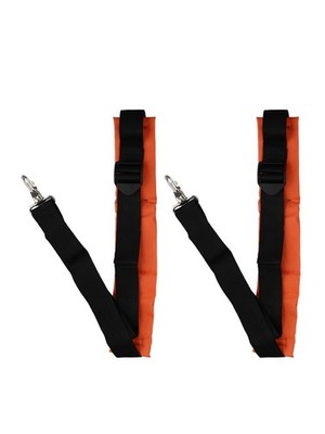 Brand New Schultergurt Schwarz+Orange Geschirr Justierbar Nylon 2Stück