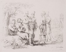 V. KININGER (1767-1851), Ottoman soldiers or Mamluks, 1824, Crayon Manner