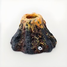 Mini Aquarium Volcano Bubbler Decor Air Stone Fish Tank Ornament