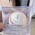 Tim Wakefield Signed Baseball Boston Red Sox PSA/DNA 2004, 07 WS Champ