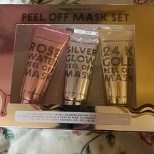 Jean Pierre NY Embrace your Face Peel Off Mask Set- Rose Water, Cucumber & 24k
