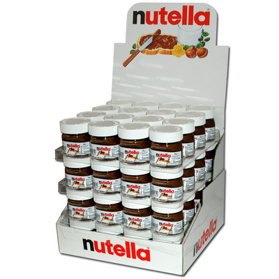(24,93 /1kg) Ferrero Nutella 25g, 64 Gläser, Brotaufstrich, Nussnugatcreme