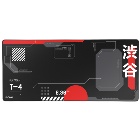 Gxt 759 xxl tappetino per mouse per gioco da computer nero, rosso - Immagine 2