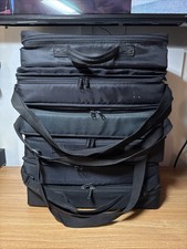 Lot of 6 vtg 30ct Cassette Tape Zip Carrying Case w/ Handles 180 Total 