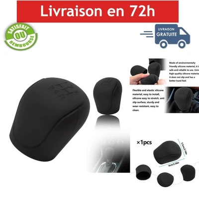 Housse soufflet levier de vitesse silicone Noir universelle Ford - Photo 1/4