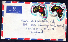 c.1969 SIERRA LEONE Postal Cover to GB  (Opened 3 Sides)