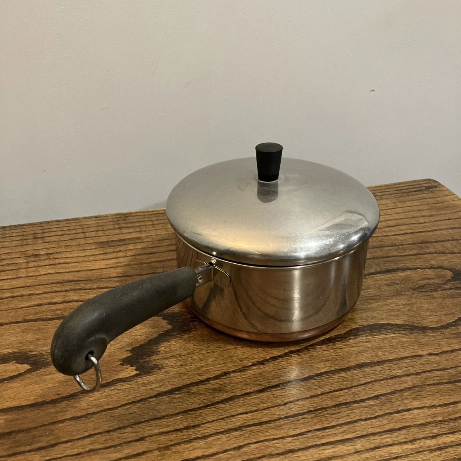 Vintage Revere Ware 2 Quart Copper Clad Bottom Sauce Pan Made in USA