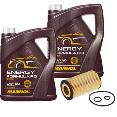 FEBI BILSTEIN Ölfilter 10L MANNOL Energy Formula PD 5W-40 für Mercedes-Benz
