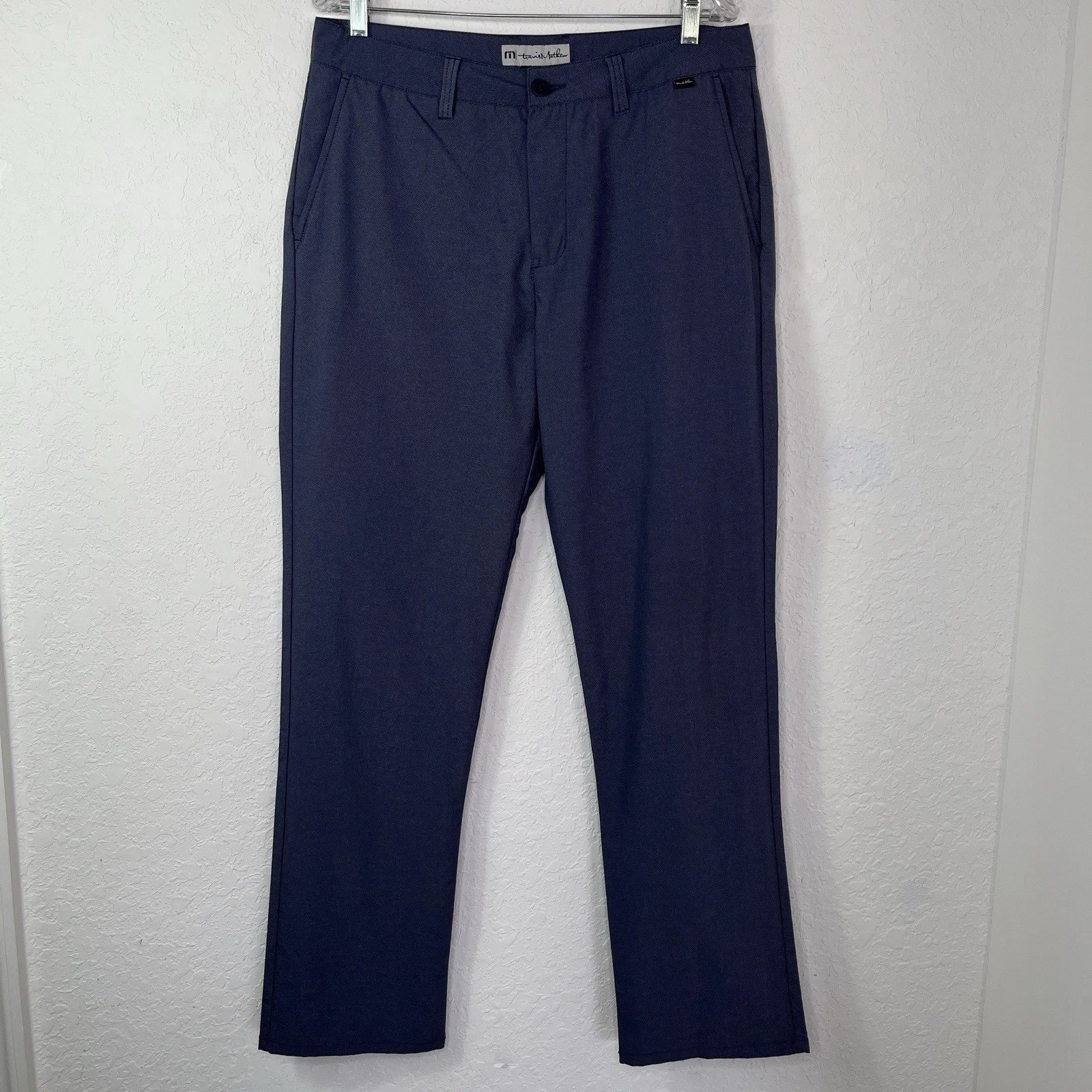 Travis Mathew tech chino Blue Pants size 34, golf, casual, travel, comfort, work