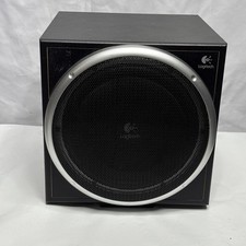 Logitech Z-640 Surround Sound Bass Subwoofer-4 RCA Jacks-VOL Knob-STD Power Cord