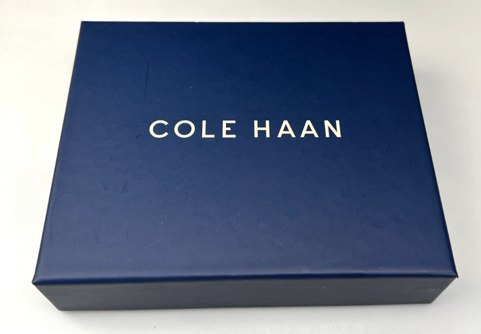 COLE HAAN Men's Tan Leather Wallet RFID Bifold 31HN130015 $80 NEW - Image 4 of 4