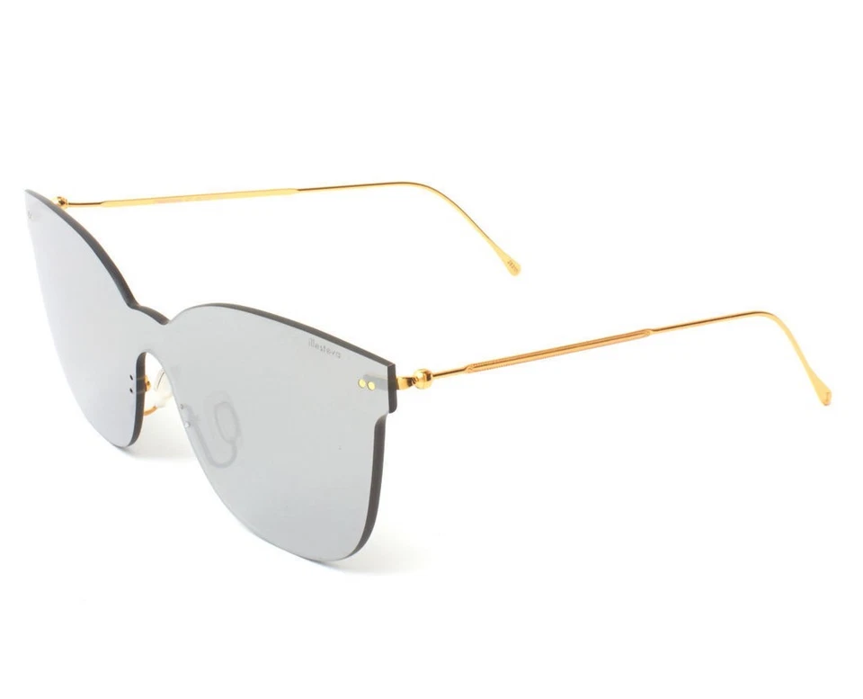 NUEVO - GAFAS DE SOL ILLESTEVA 'PIAZZA MASK' Tono Plateado/Dorado C1 Ojo de gato espejadas Foto 2 de 2