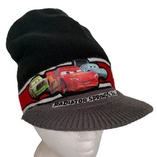 Disney Pixar Cars Beanie Hat Knit Cap Kids 4-16 Radiator Springs Rally Movie