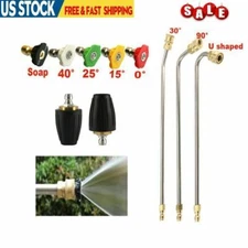 1/4" High Pressure Washer Extension Wand turbo nozzle Quick Connect Spray Nozzle