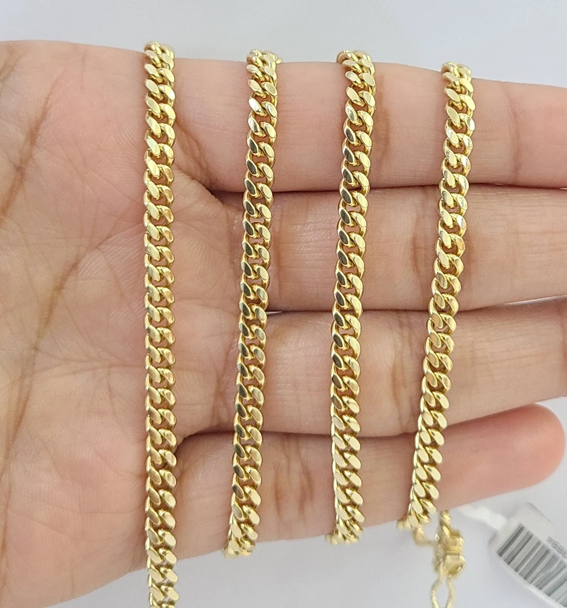 non tarnish cuban link chain 14k