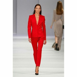 red business suit female
