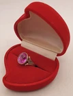 Vintage Soviet Russian Sterling Silver 875 Ring Amethyst ,Women's Jewelry 4,2g