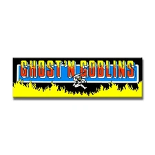 Ghosts 'n Goblins ALT2 Premium Arcade Marquee Insert Reproduction Header Backlit