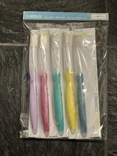 5 PACK  NIMBUS Extra Soft Toothbrushes COMPACT t Size Head (five  brushes)ADULT