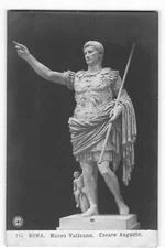 Postcard ROMA. Museo Vaticano. Cesare Augusto VTG Unposted VPC01.