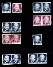 1970-1971 Choice of Dwight Eisenhower Regular Issue US MNH Coil Stamps & Pairs!