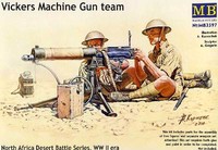 Masterbox Vickers Machine-Gun Team North Africa Soldiers Soldaten 1:35 Infanteri