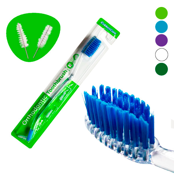 ORTHODONTIC TOOTHBRUSH - DOUBLE EXTREME Orthodental USA Seller 12910T