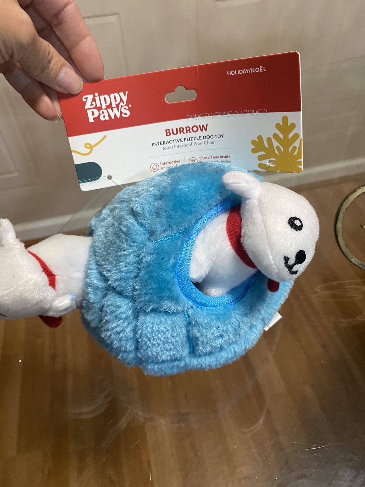 Zippy Paws Interactive Hide And Seek Burrow Holiday Dog Toy 