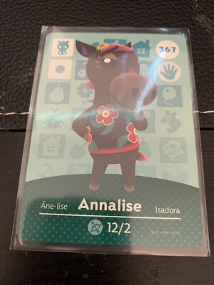 VENDITA INVERNALE! Carta Amiibo Annalise # 367 Animal Crossing Horizon - Foto 7